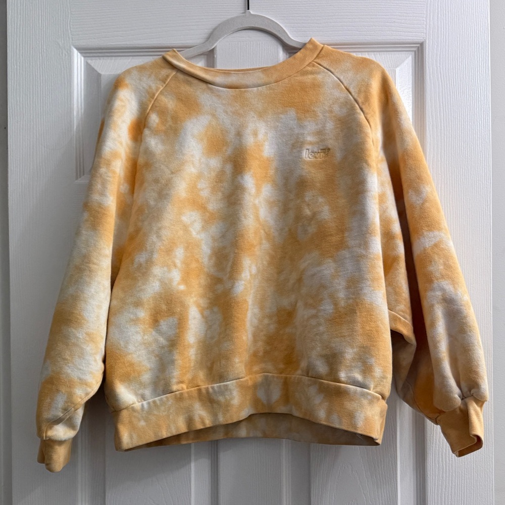 Levi’s Tie-Dye Orange and White Women's Crewneck